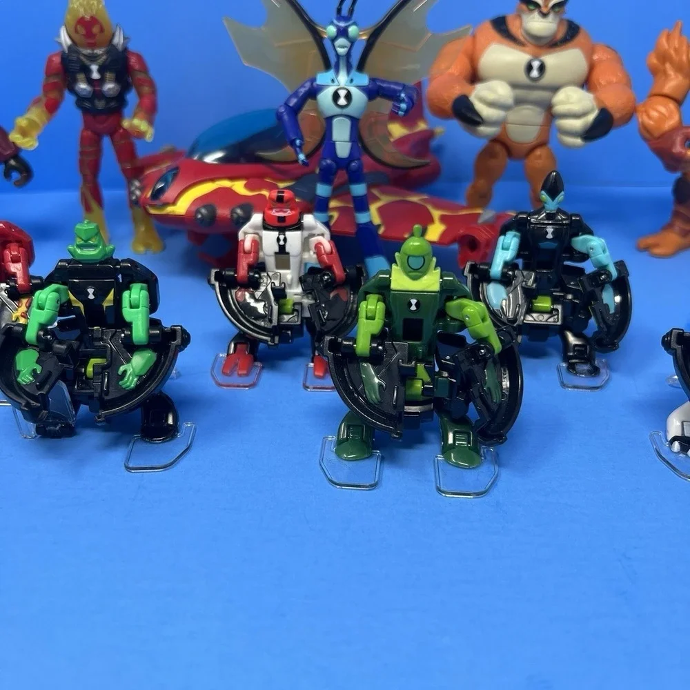 Ben 10 Omnitrix Small Multi Omni Launch Heatblast Rath Figures Lot